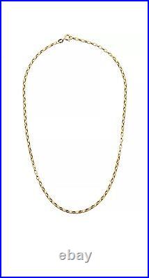 9ct Solid Gold Oval Belcher Chain