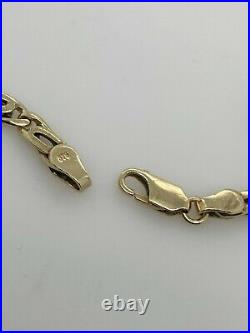 9ct Solid Yellow Gold Birdseye Link Chain 50cm Preloved