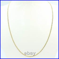 9ct Solid Yellow Gold Fine Link Chain 20 Inch