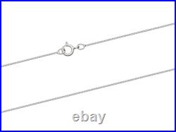 9ct White Gold Diamond Cut Curb Jewellery Chain 16-20 Necklace