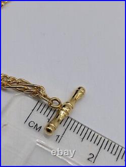 9ct Yellow Gold 18 Figaro T-Bar Chain