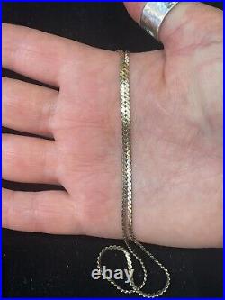 9ct Yellow Gold 18 Inch S Link Snake Chain