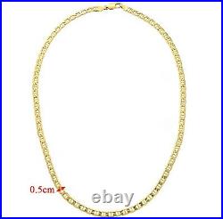 9ct Yellow Gold 18 inch Anchor Chain / Necklace UK Hallmarked