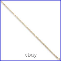 9ct Yellow Gold 2.2 Bevelled Edge Curb Link Chain 26 / 65cm (0017)
