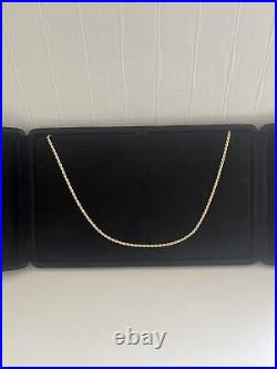 9ct Yellow Gold 20 Inch Fine Rope Chain