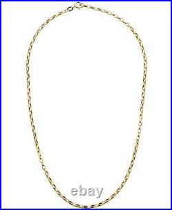 9ct Yellow Gold 22 inch Oval Belcher Chain Necklace 2mm Width