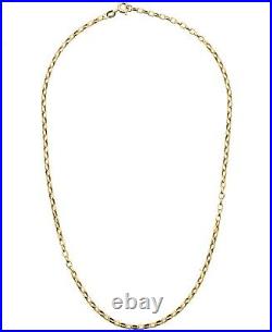 9ct Yellow Gold 24 inch Oval Belcher Chain Necklace 2.75mm Width
