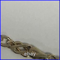 9ct Yellow Gold Celtic Knot Design Link Necklace 16