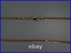 9ct Yellow Gold Curb 2.1mm Chain