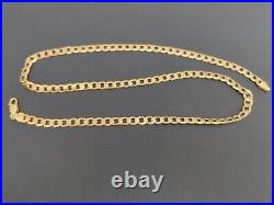 9ct Yellow Gold Curb Chain 20 inch