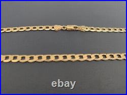 9ct Yellow Gold Curb Chain 20 inch