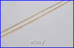 9ct Yellow Gold Curb Chain 26 Inches 4.4 mm 11.4 Grams Fully Hallmarked