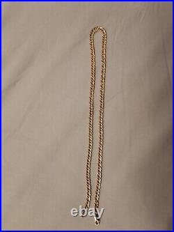 9ct Yellow Gold Double Curb Necklace