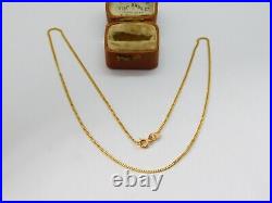 9ct Yellow Gold Essential Curb Link Chain Necklace 45cm 18 Length Vintage