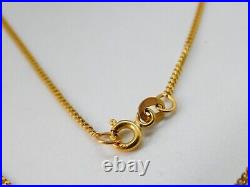 9ct Yellow Gold Essential Curb Link Chain Necklace 45cm 18 Length Vintage