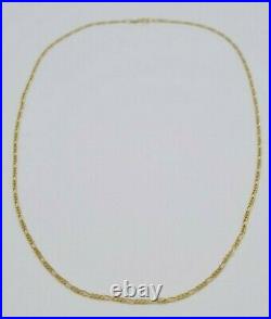 9ct Yellow Gold Figaro Chain 18 inch Fully Hallmarked