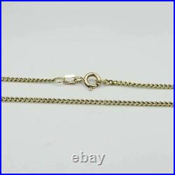 9ct Yellow Gold Fine Curb Chain Necklace 24