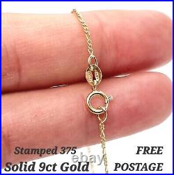 9ct Yellow Gold Fine Figaro Chain Jewellery Necklace Various sizes available