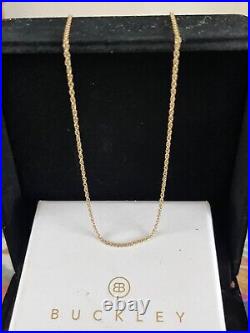 9ct Yellow Gold Fine Rope Chain Necklace 18 Inches Hallmarked