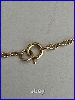 9ct Yellow Gold Fine Rope Chain Necklace 18 Inches Hallmarked