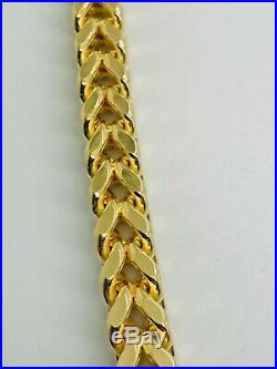 9ct Yellow Gold Franco Style Chain 27 ½