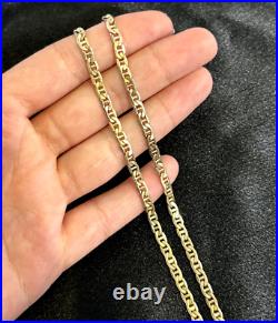 9ct Yellow Gold Hollow Anchor Chain Hallmarked 9k Yellow Gold Womens Chain 18