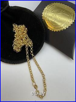 9ct Yellow Gold Hollow Belcher Chain Women's Jewellery