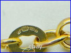 9ct Yellow Gold Hollow Round Belcher Link Chain 4.0mm 20