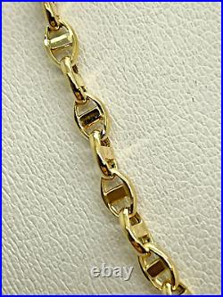 9ct Yellow Gold Mariner Link Chain 3.4mm 24 CHEAPEST ON EBAY