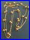 9ct-Yellow-Gold-Necklace-DOUBLE-STRAND-BEADED-Chain-Beads-UK-Hallmarked-01-so
