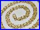 9ct-Yellow-Gold-On-Silver-22-Inch-Flat-Byzantine-Solid-Link-Chain-Mens-Ladies-01-tn