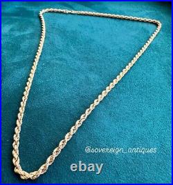 9ct Yellow Gold Rope Chain 3mm 9k 375 Very good