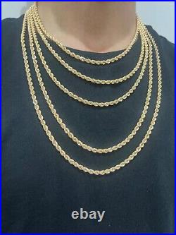 9ct Yellow Gold Rope Chain 4.5mm Wide 16 18 20 22 24 28 30 Boxed