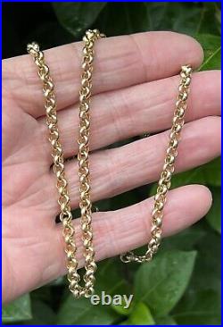 9ct Yellow Gold Round Belcher Chain 18 Made In Italy. 9.8 Grams