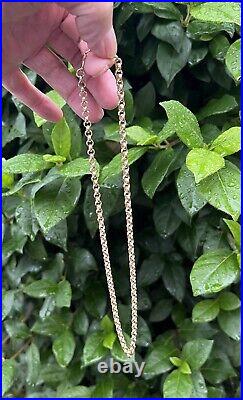 9ct Yellow Gold Round Belcher Chain 18 Made In Italy. 9.8 Grams