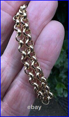 9ct Yellow Gold Round Belcher Chain 18 Made In Italy. 9.8 Grams