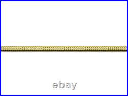9ct Yellow Gold Round Snake Jewellery Chain 16/18 0.9mm Necklace Hallmarked