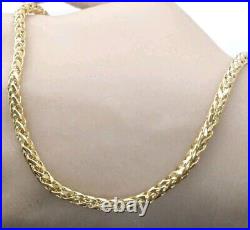 9ct Yellow Gold Round Wheat Link Chain