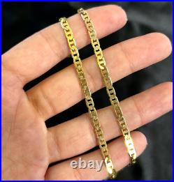 9ct Yellow Gold Solid Anchor Chain Hallmarked 9k Yellow Gold Womens Chain 18