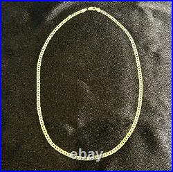 9ct Yellow Gold Solid Anchor Chain Hallmarked 9k Yellow Gold Womens Chain 18