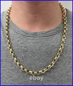 9ct Yellow Gold Solid Belcher Chain 24 53.2 Grams Fully Hallmarked