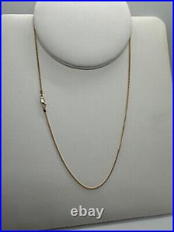 9ct Yellow Gold Solid Gold Curb 1.3mm Neck Chain 20 Inches / 50cm (006B)