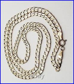 9ct Yellow Gold Solid Gold Curb Chain 18'' 7.3g