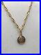 9ct-Yellow-Gold-SolidPlain-Extra-Small-St-Christopher-Necklace-Pendant-Chain-18-01-msxx