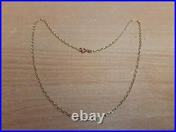 9ct Yellow Gold Square Belcher Chain Approx. 4.87g 18 HY 103883