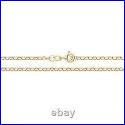 9ct Yellow Gold Womens&Men Belcher Chain Necklace 375 Hallmarked New 20 2MM