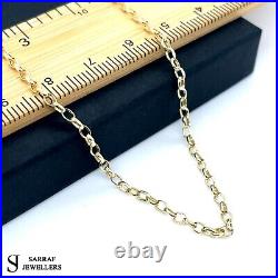 9ct Yellow Gold Womens&Men Belcher Chain Necklace 375 Hallmarked New 20 2MM