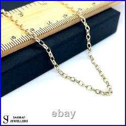 9ct Yellow Gold Womens&Men Belcher Chain Necklace 375 Hallmarked New 20 2MM