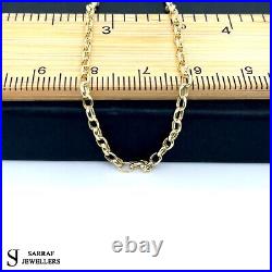 9ct Yellow Gold Womens&Men Belcher Chain Necklace 375 Hallmarked New 20 2MM