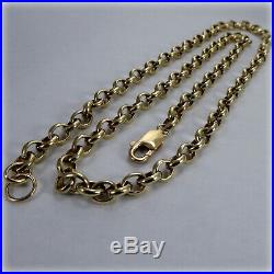 9ct Yellow Gold solid Link 24 Belcher Chain